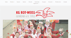 Desktop Screenshot of kg-rotweiss-gemuend.de