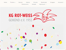 Tablet Screenshot of kg-rotweiss-gemuend.de